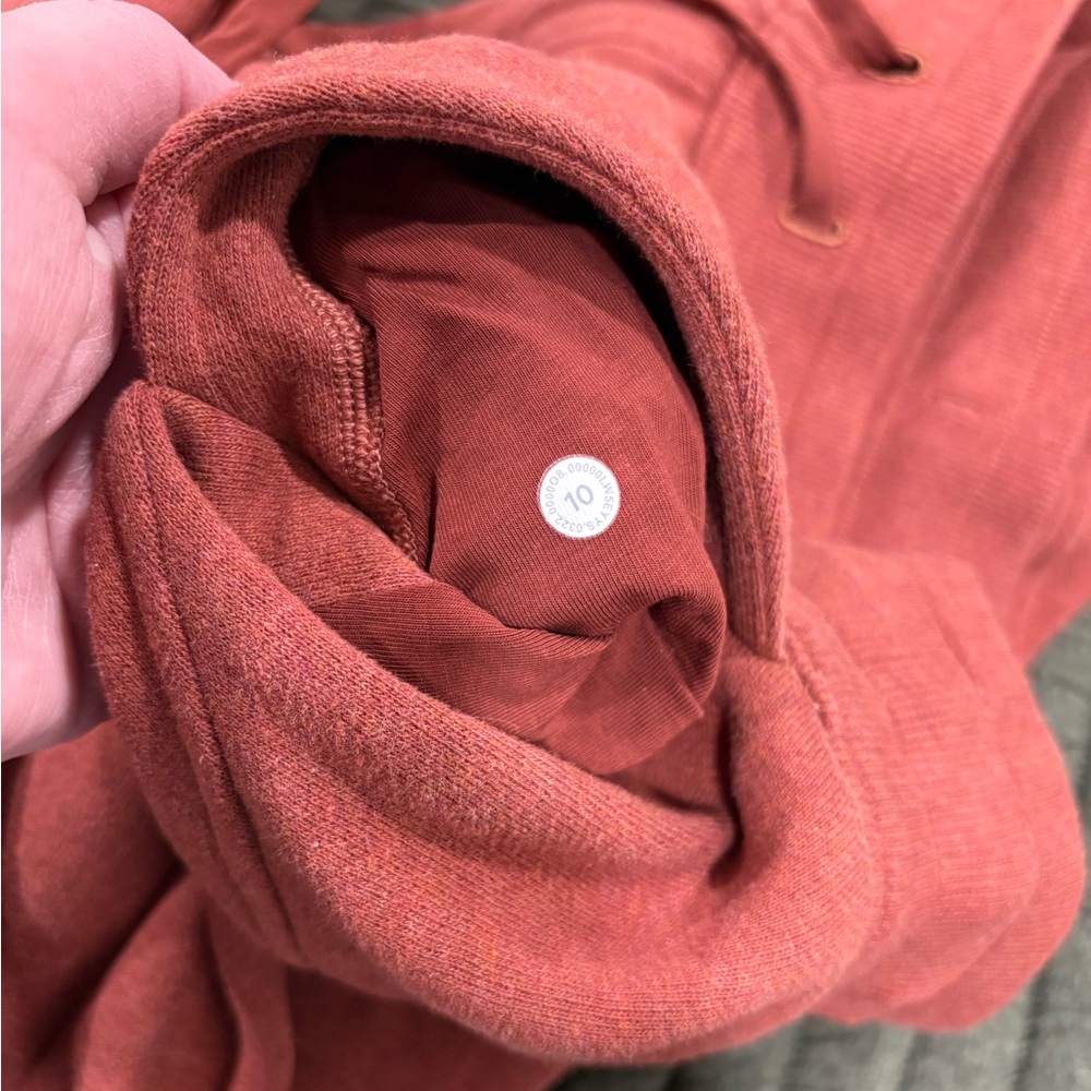 Lululemon Scuba High-Rise Jogger Smoky Red‎ Date Brown Orange Marl Size 10 - Picture 2 of 4